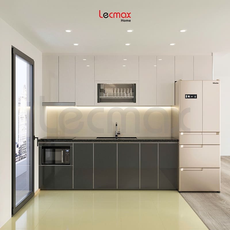 Tủ bếp inox 304 cánh Acrylic Tủ bếp inox 304 cánh Acrylic