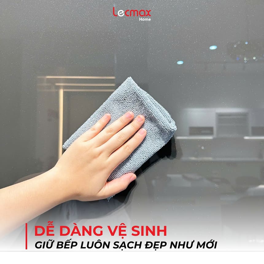Tủ bếp inox cánh kính cường lực Tủ bếp inox cánh kính cường lực