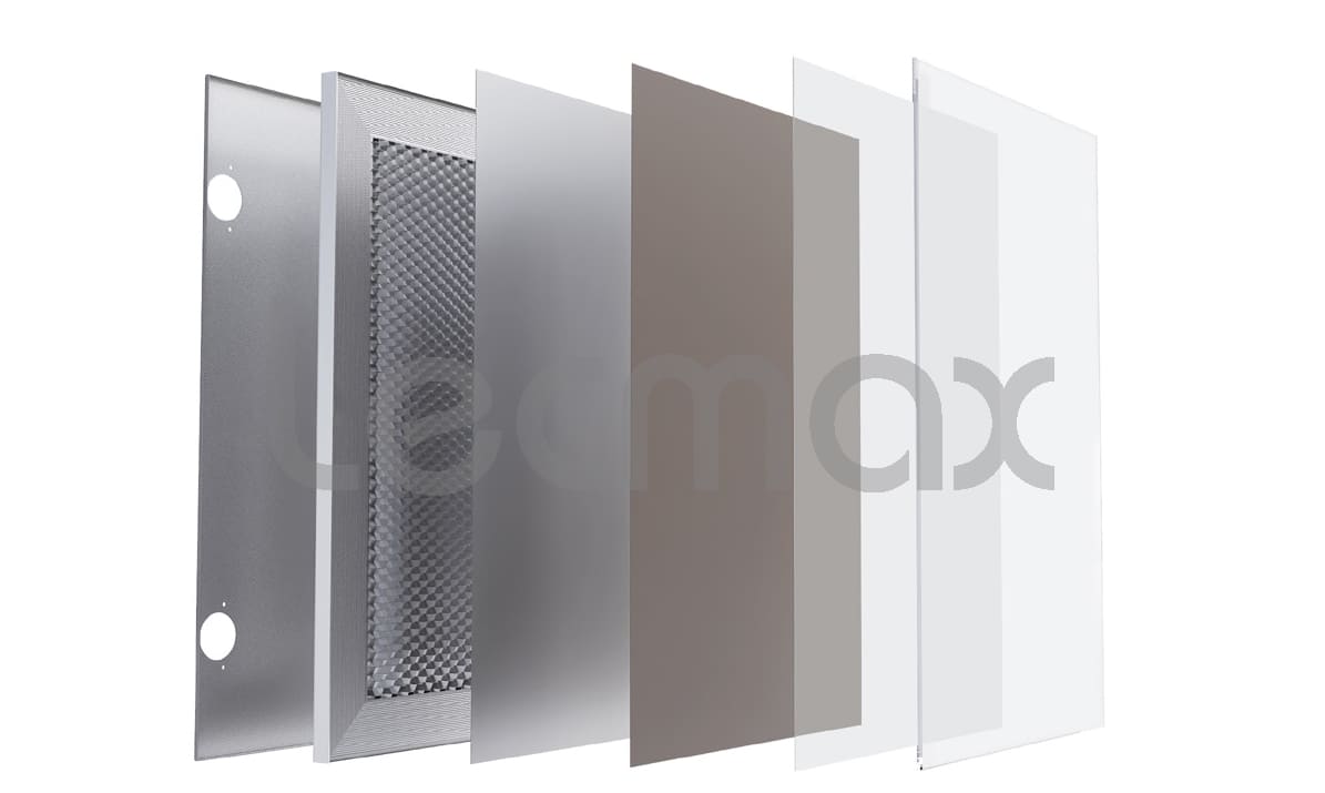 Cấu tạo cánh kính cường lực khung nhôm Anode Cấu tạo cánh kính cường lực khung nhôm Anode