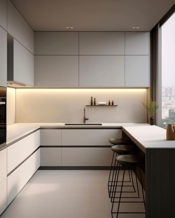 Ưu nhược điểm tủ bếp kịch trần Ưu nhược điểm tủ bếp kịch trần