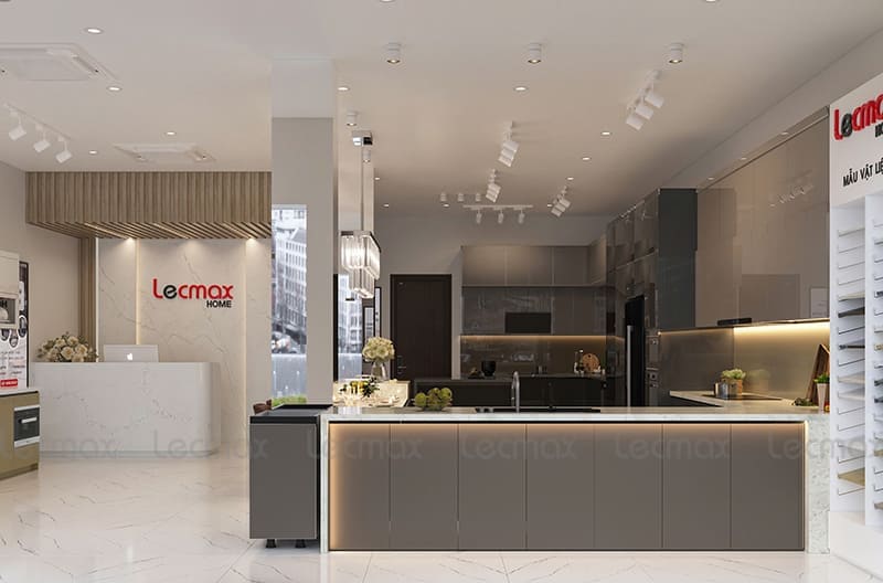Showroom tủ bếp inox 304 cao cấp Lecmax Home Showroom tủ bếp inox 304 cao cấp Lecmax Home