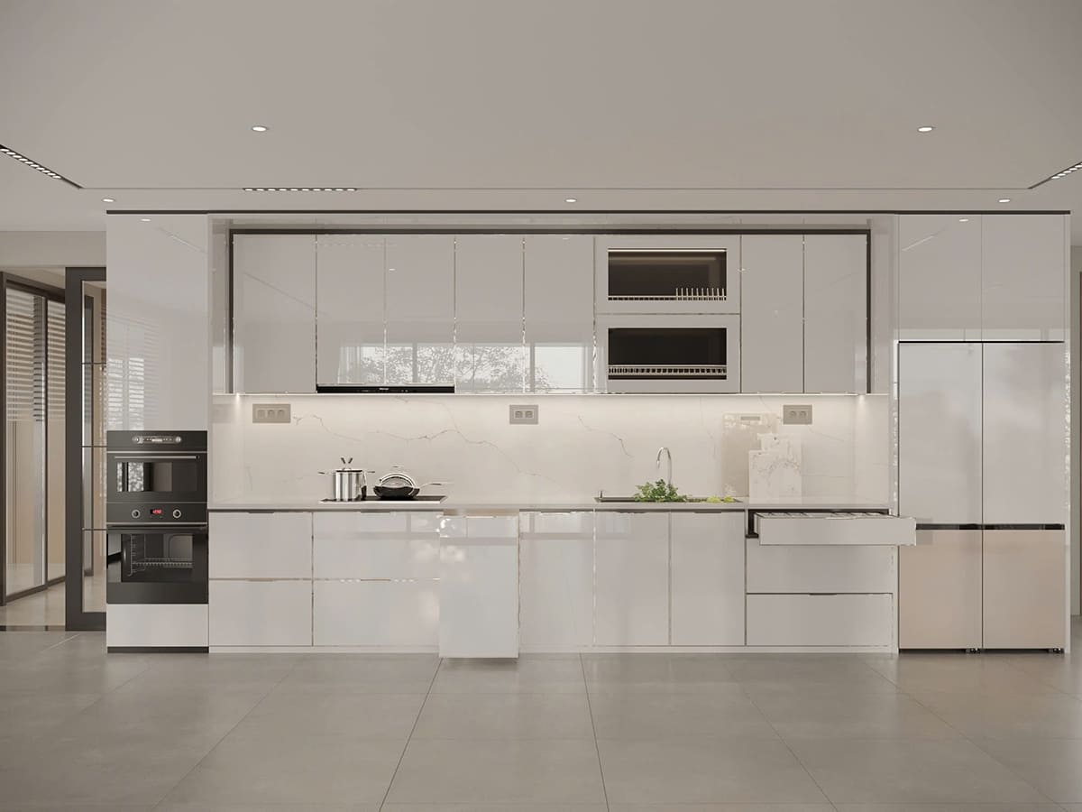 tủ bếp inox 304 cánh kính cường lực tủ bếp inox 304 cánh kính cường lực