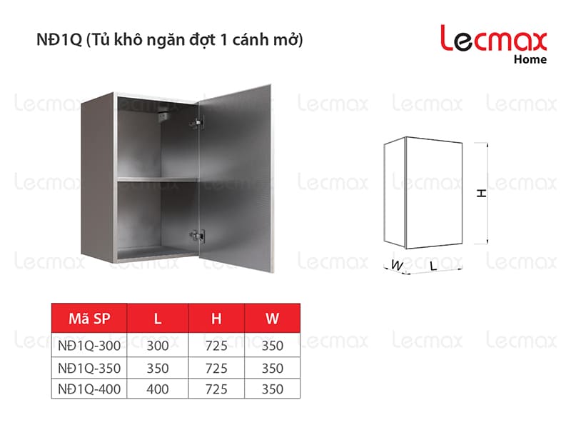 Tủ khô ngăn đợt 1 cánh
