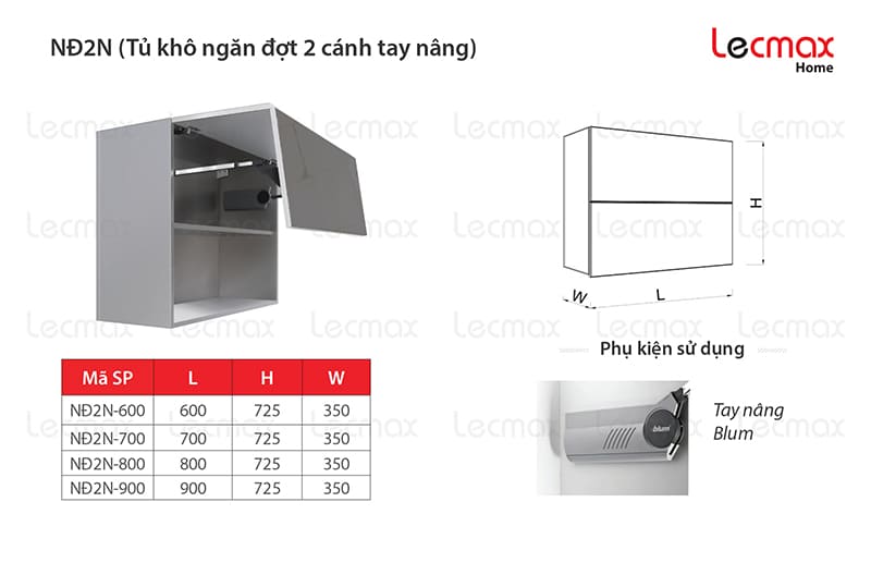 Tủ đồ khô ngăn đợt cánh tay nâng Tủ đồ khô ngăn đợt cánh tay nâng