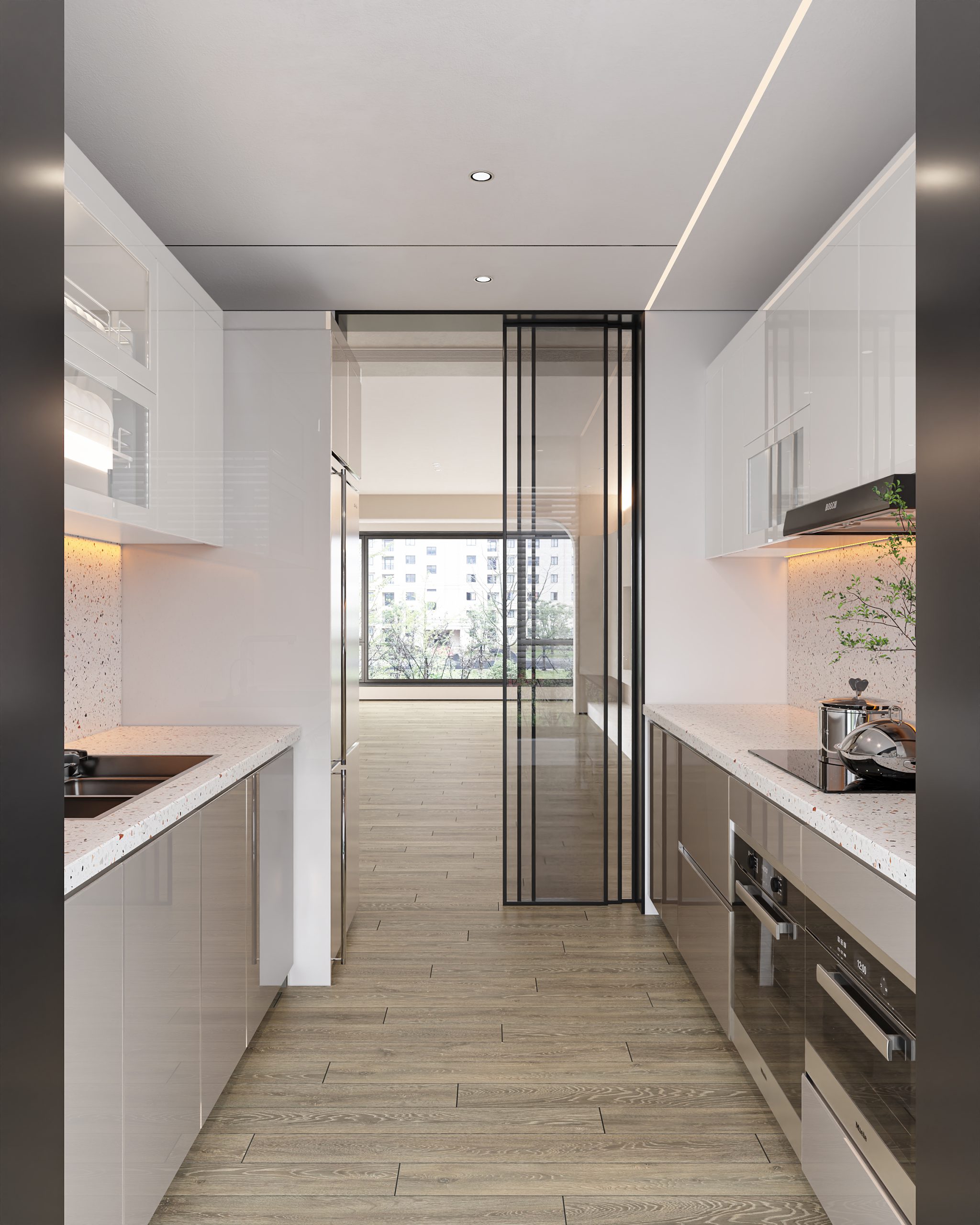 Bộ tủ bếp Galley