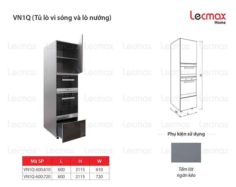 Tủ lò vi sóng kết hợp lò nướng