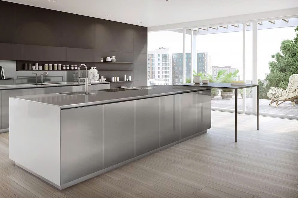 Lecmax Home đơn vị sản xuất tủ bếp có bàn đảo