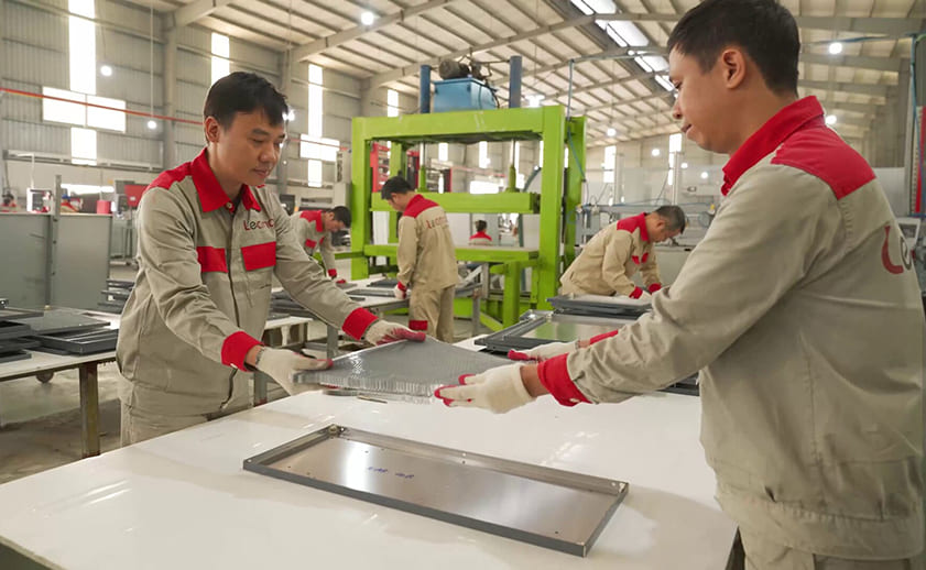 Nhà máy sản xuất tủ bếp inox 304 Lecmax