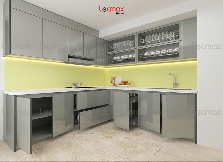 Tủ bếp inox 304 Lecmax Home