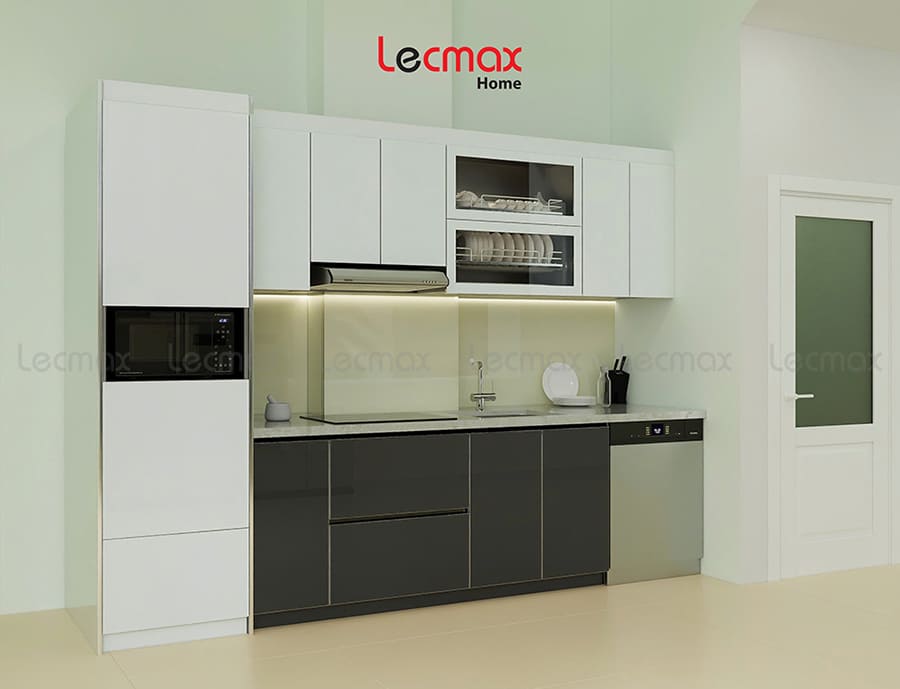 Mẫu tủ bếp inox 304 chữ I