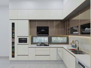Tủ bếp inox 304 và tủ bếp gỗ công nghiệp